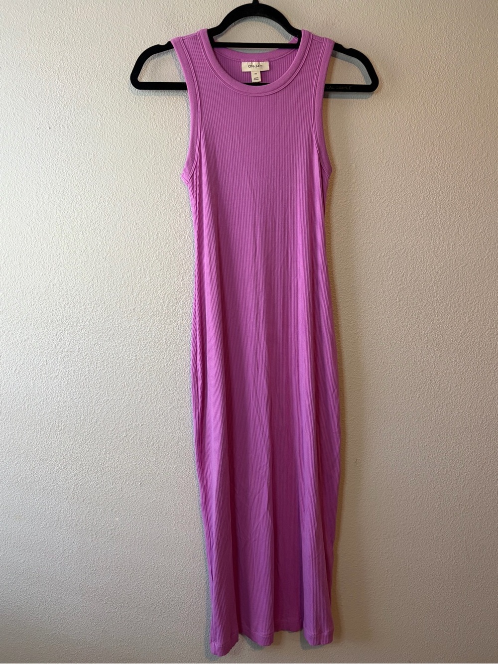 Women's Ribbed Knit Midi Dress